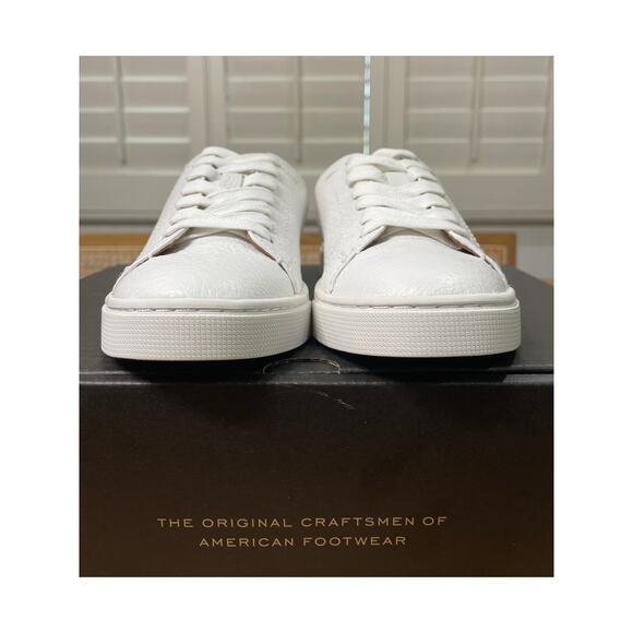 Frye Ivy Low Lace Mule Sneaker White Luxe Leather Size 5.5 NIB Arch Support - Picture 6 of 12